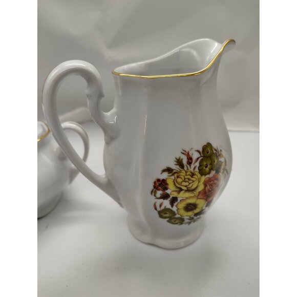 Vintage Bohemia Works in Neurohlau, Large Creamer & Sugar Bowl "Orion" 1920-1945 - Picture 5 of 12